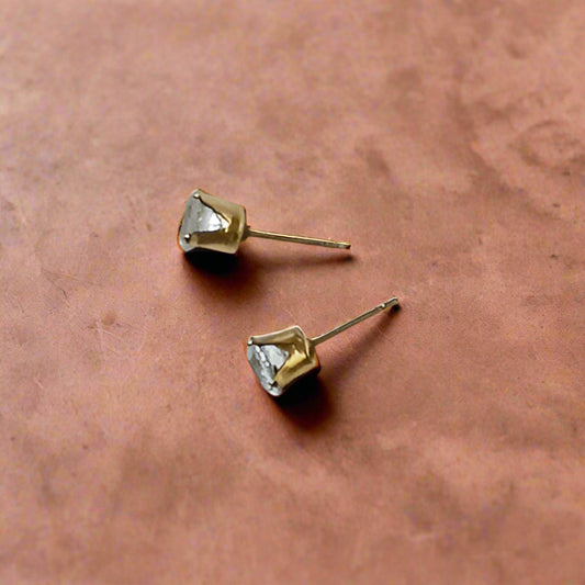 Theia White Topaz Studs