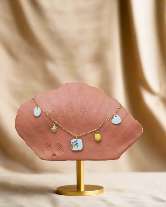 Mediterranean Lemon Charm Necklace